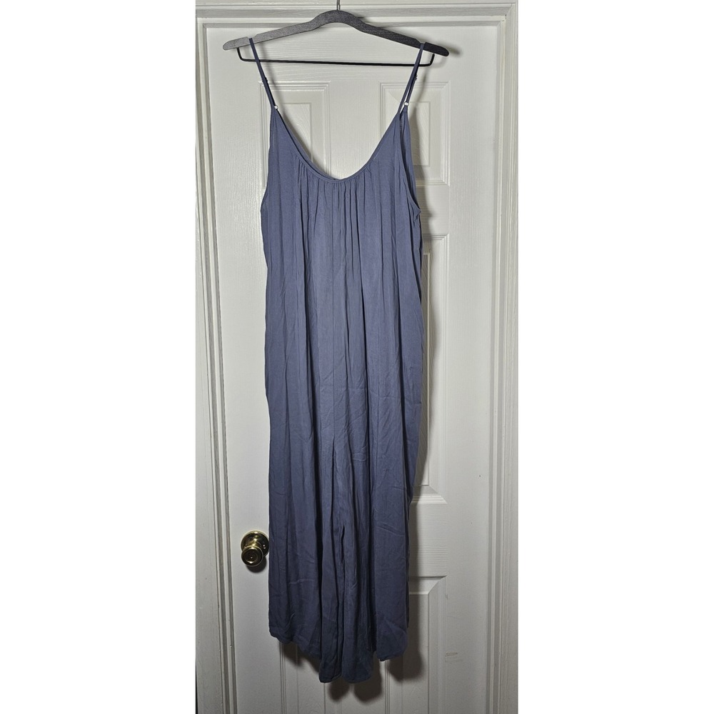 Shinestar Sleeveless Wide Leg Jumpsuit‎ Size Large Blue One Piece Lightweight